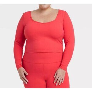 All In Motion - Women's Everyday Soft Long Sleeve Top - Red - XXL
